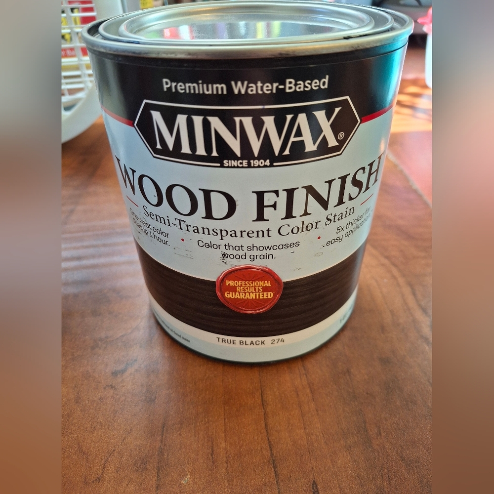Minwax Wood Finish Water Based Semi Trans. True Black Acrylic 108500000